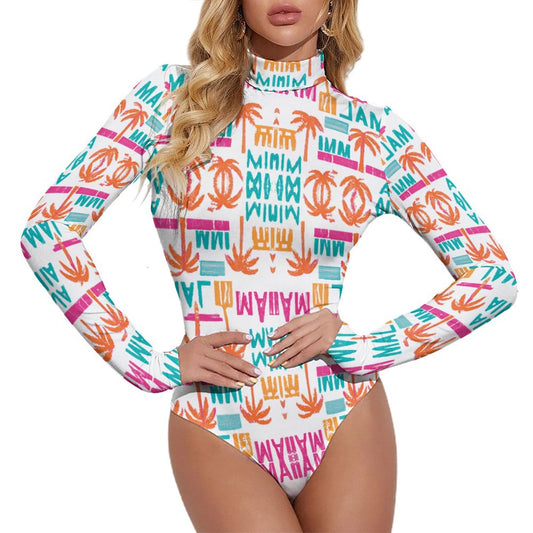 Palm Le. Long-sleeve Bodysuit