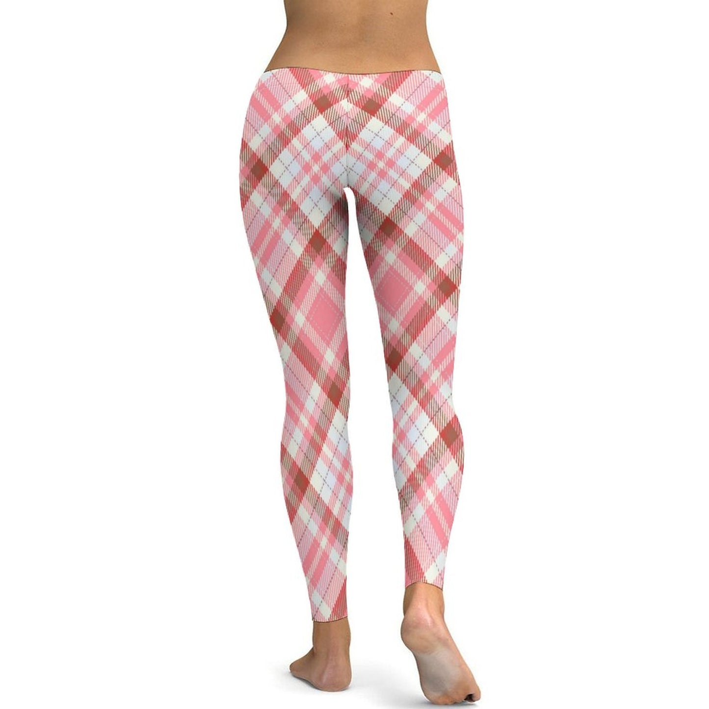 Pink Plaid. Leggings