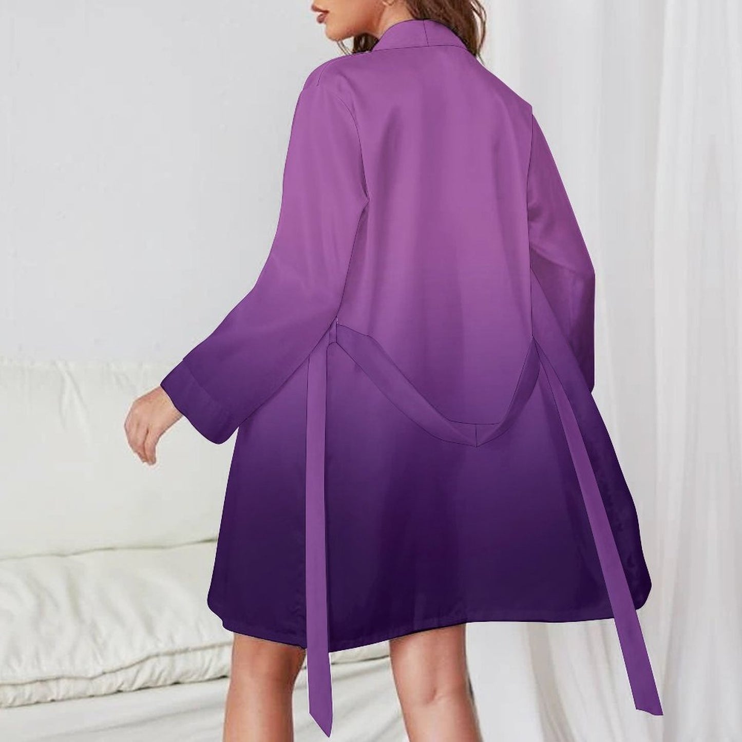 Viovi. Long Sleeve Robe Dress