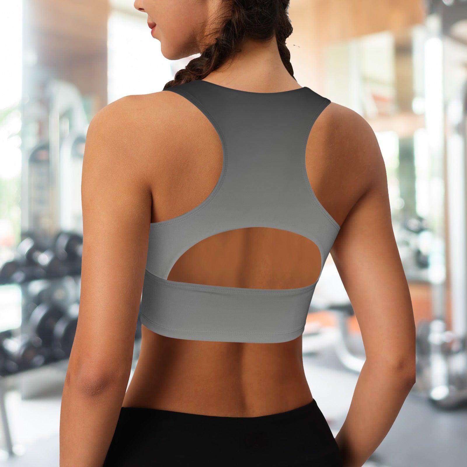 Shades Grey. Sports Bra