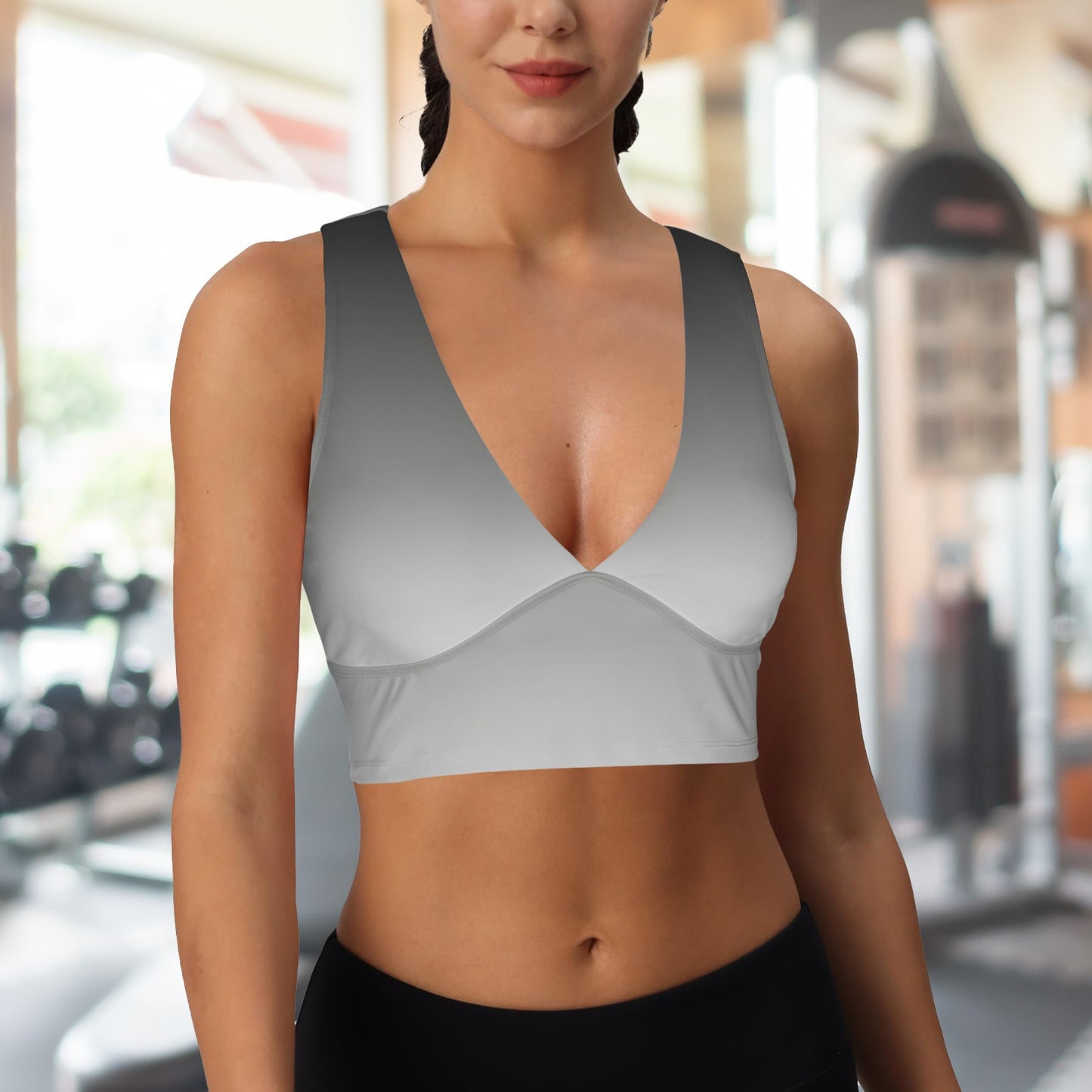 Shades Grey. Sports Bra