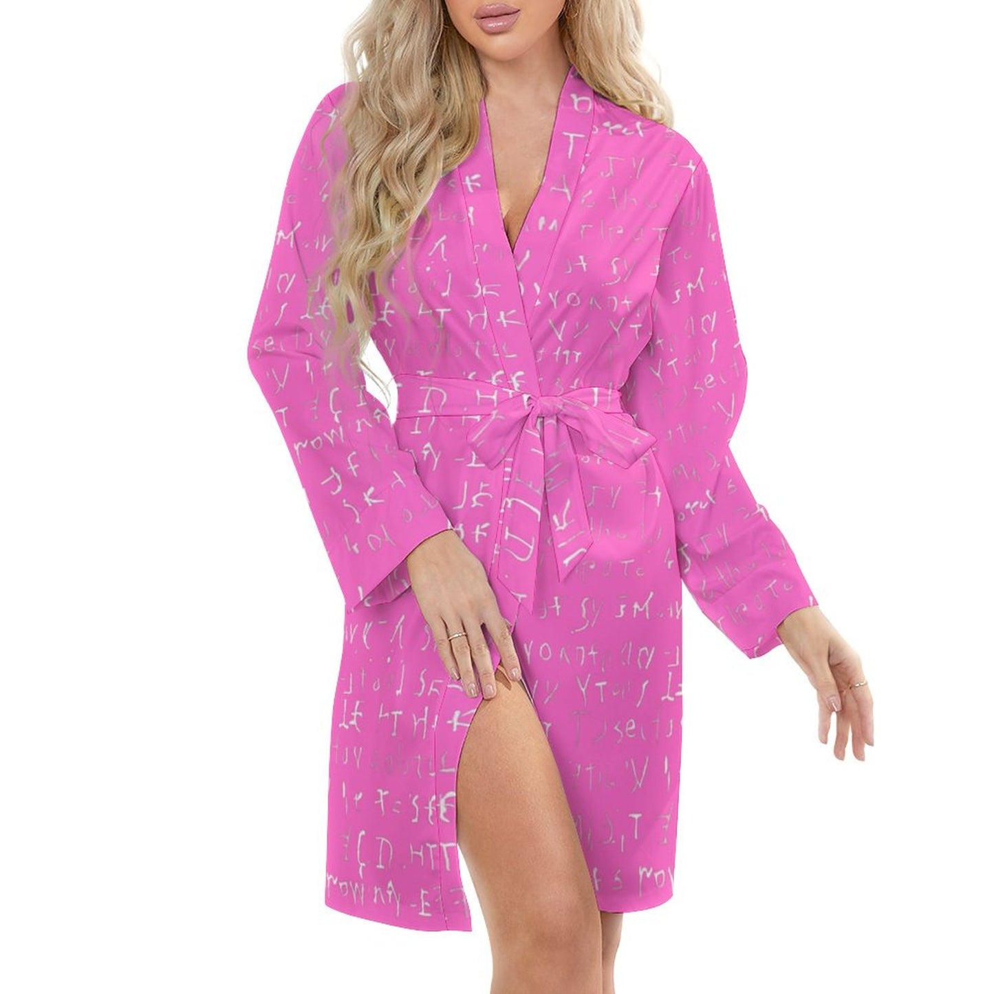 Pammie. Long Sleeve Robe Dress