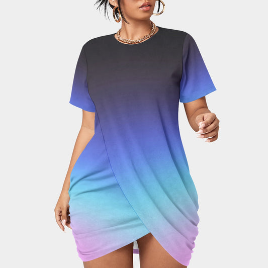 Surree. Stacked Hem Dress（Plus Size）