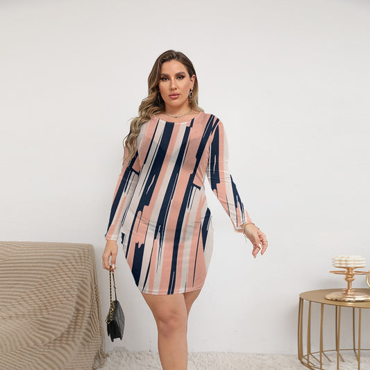 Nexi. See-Thru Mesh Dress (Plus Size)