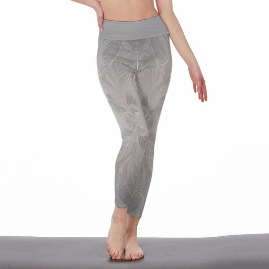 Grey Flo. Women's High Waist Leggings