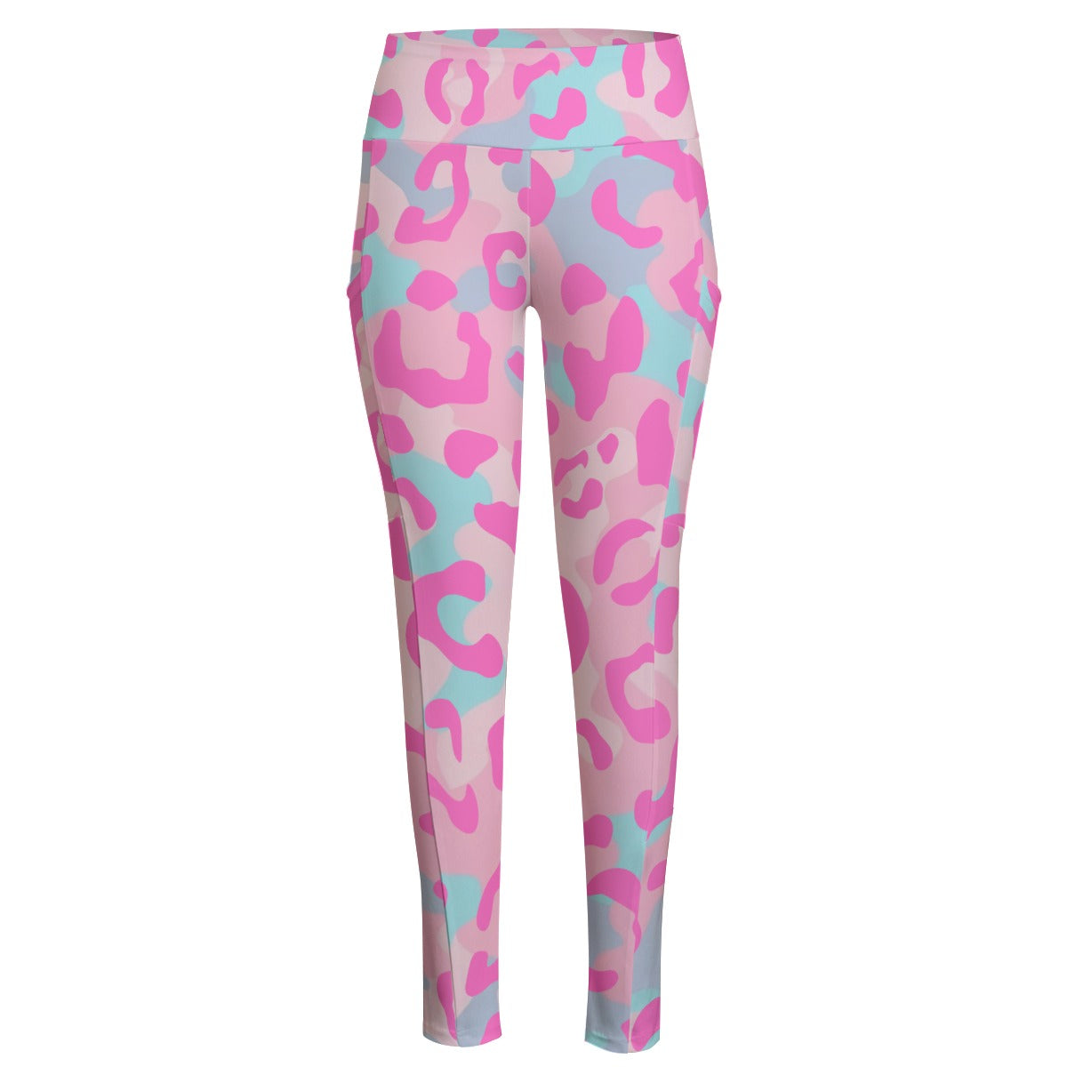 Leo Neo Pard. High Waist Leggings With Side Pocket