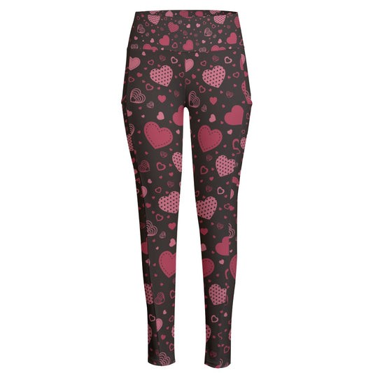 Heartz. High Waist Leggings With Side Pocket