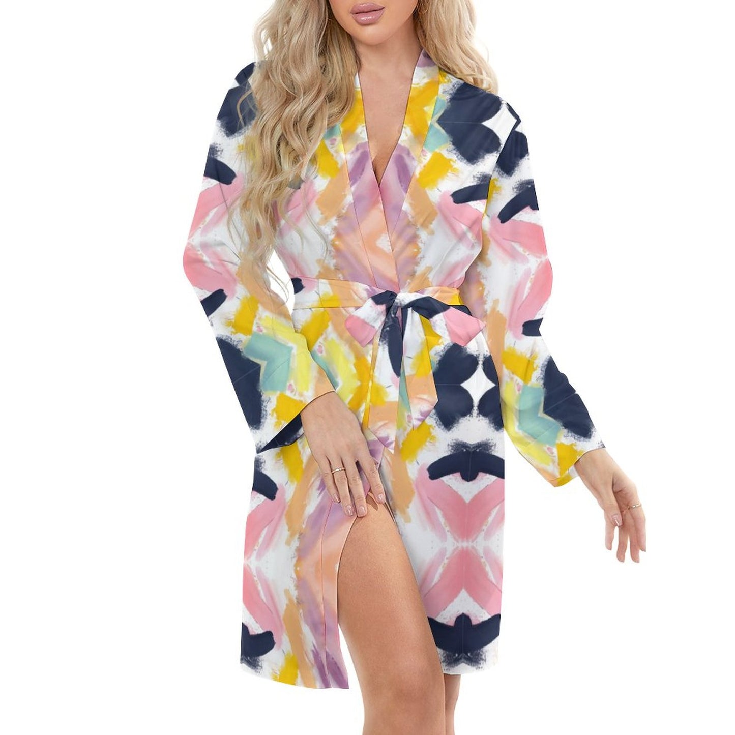 Nova-Flo. Long Sleeve Robe Dress