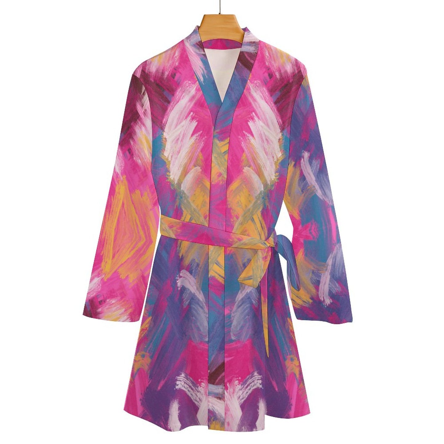 Crayona. Long Sleeve Robe Dress