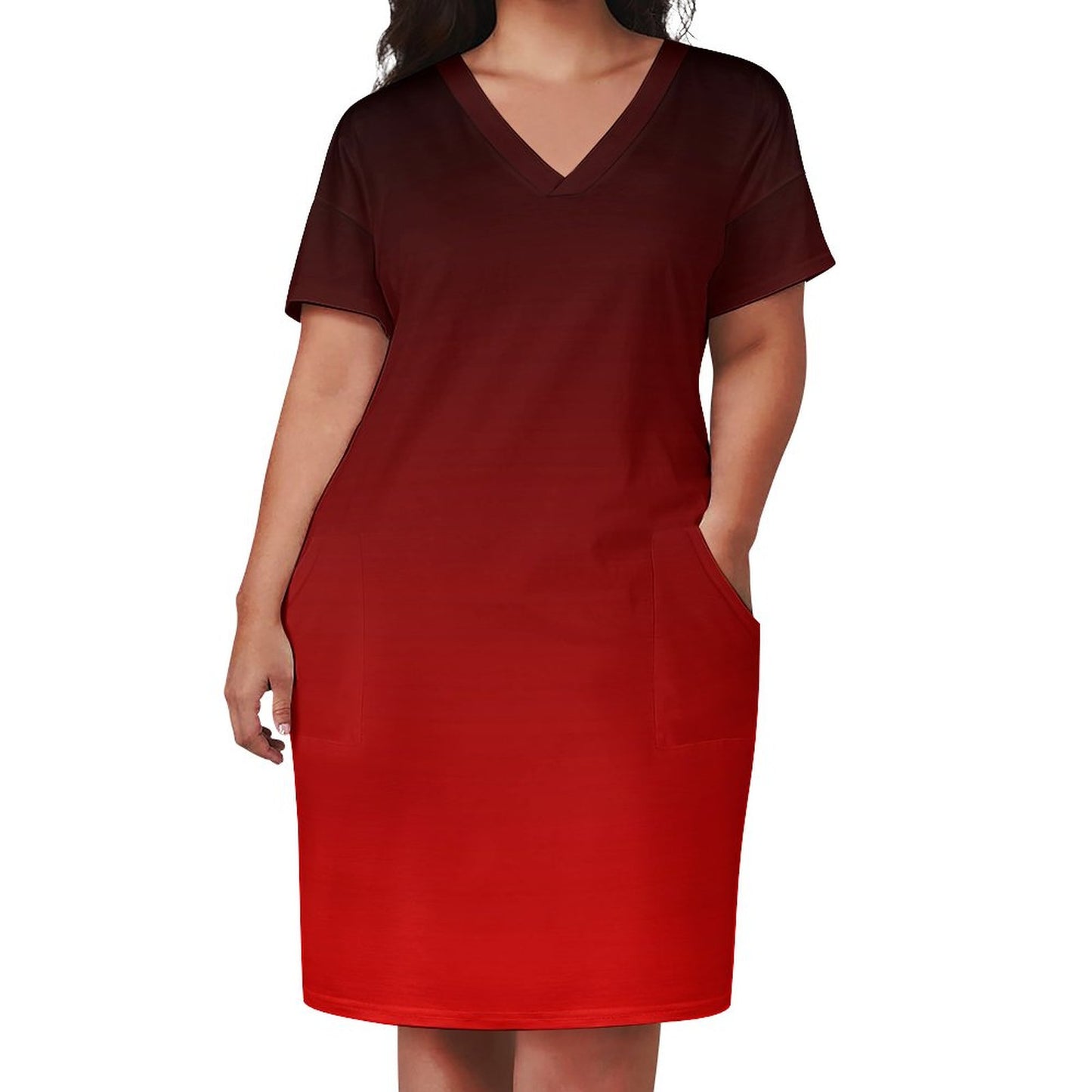 Rediant. V-Neck Baggy Dress