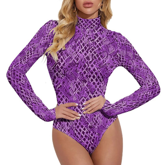 Purp Wrap. Long-sleeve Bodysuit