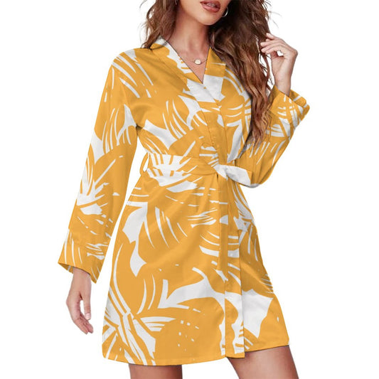 Yelli. Long Sleeve Robe Dress