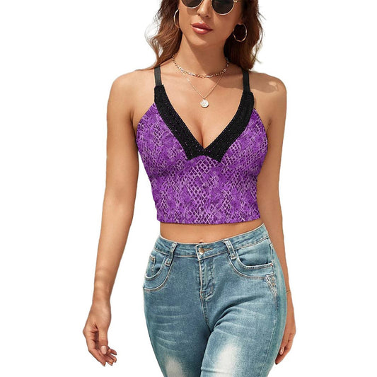 Purp Wrap. V-neck Camisole Top