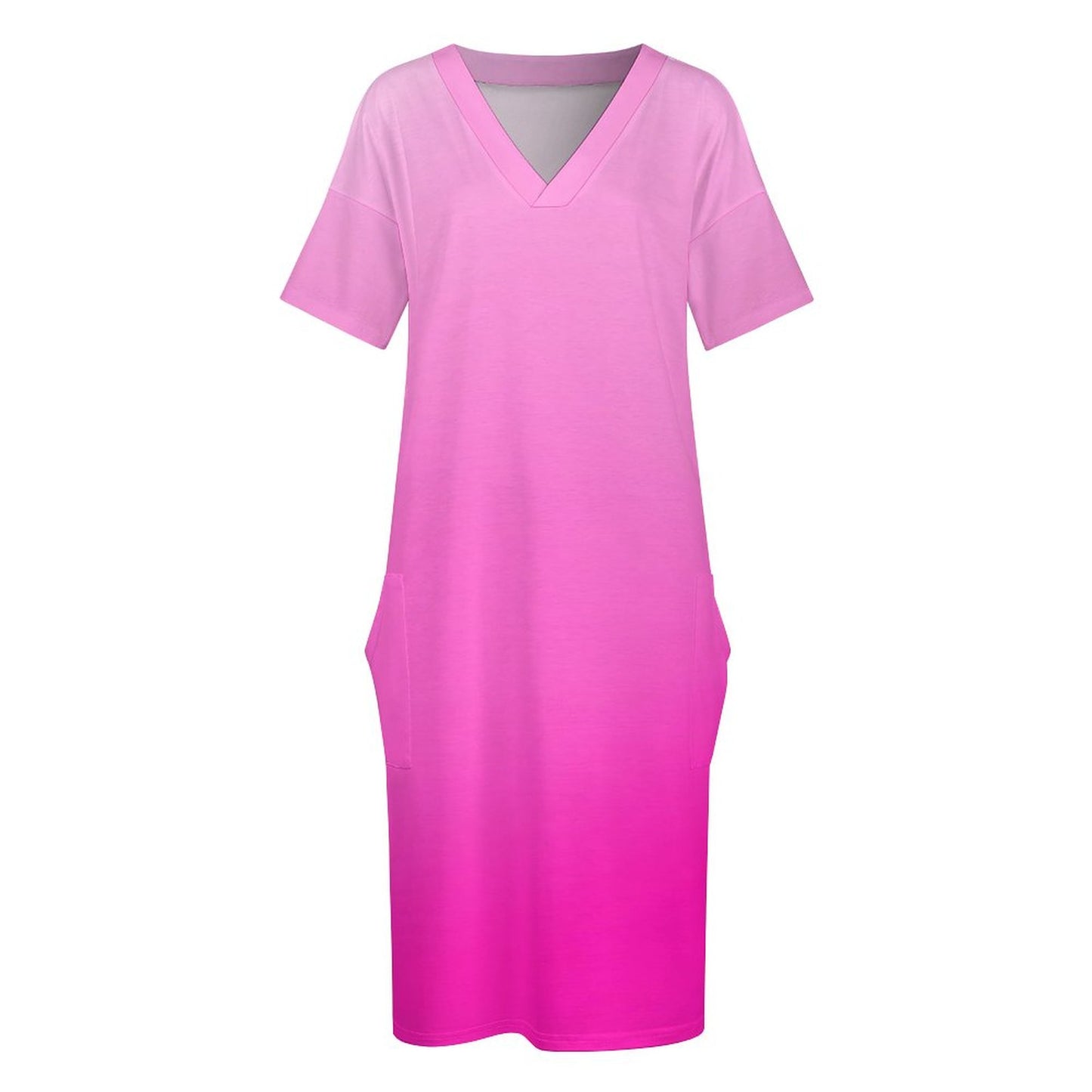 Pinkea. V-Neck Baggy Dress