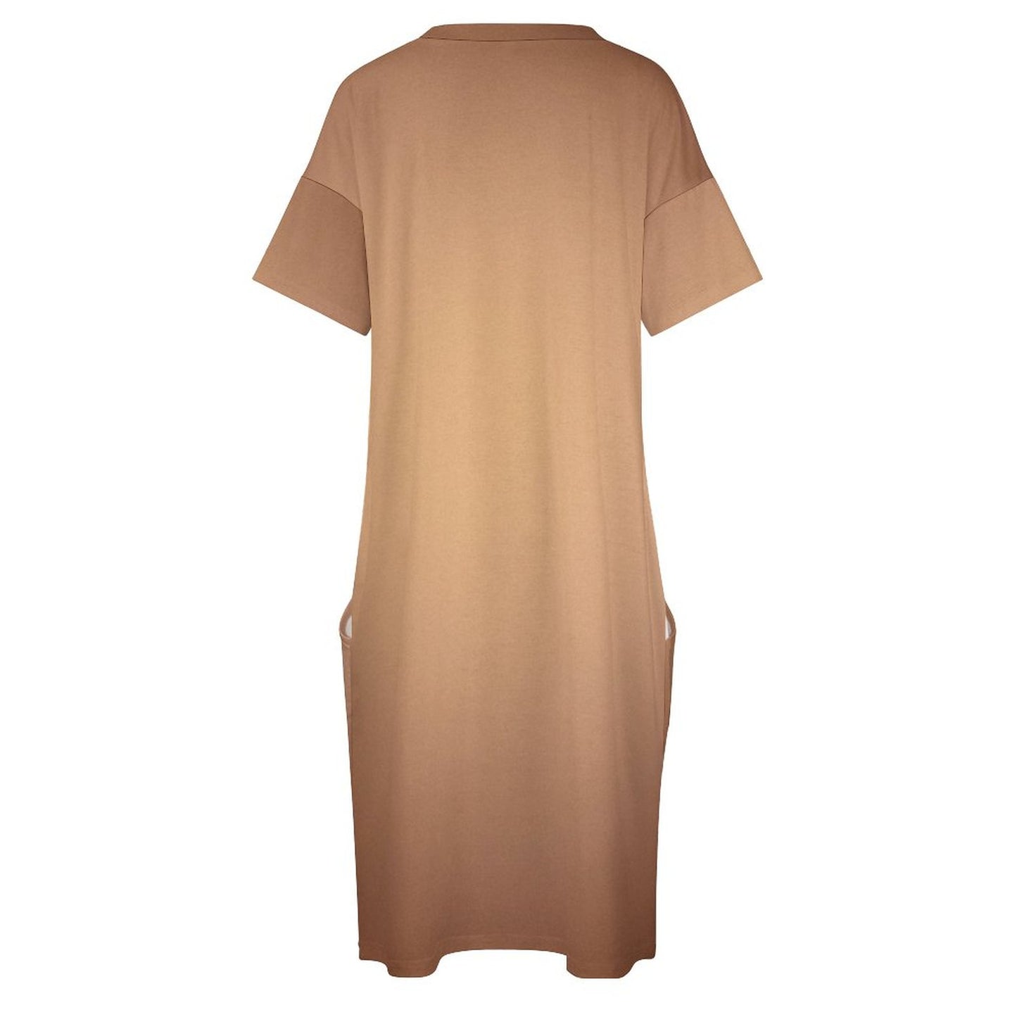 Nu Nude. V-Neck Baggy Dress