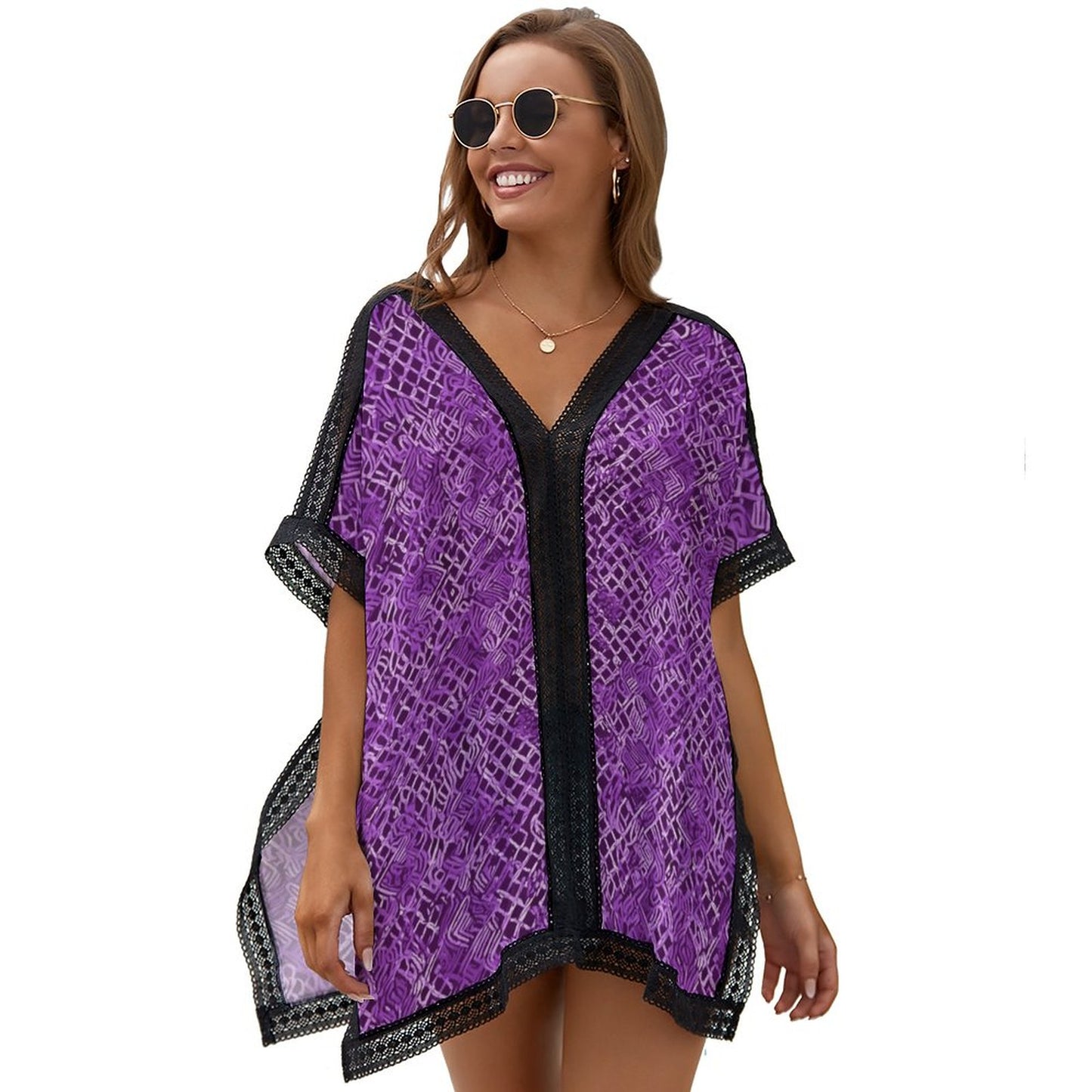 Purp Wrap. Swimsuit Cover-up