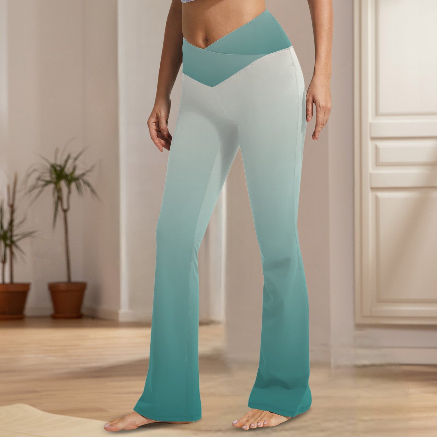 Skyova. High Waist Flared Leggings