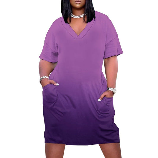 Viovi. V-Neck Baggy Dress