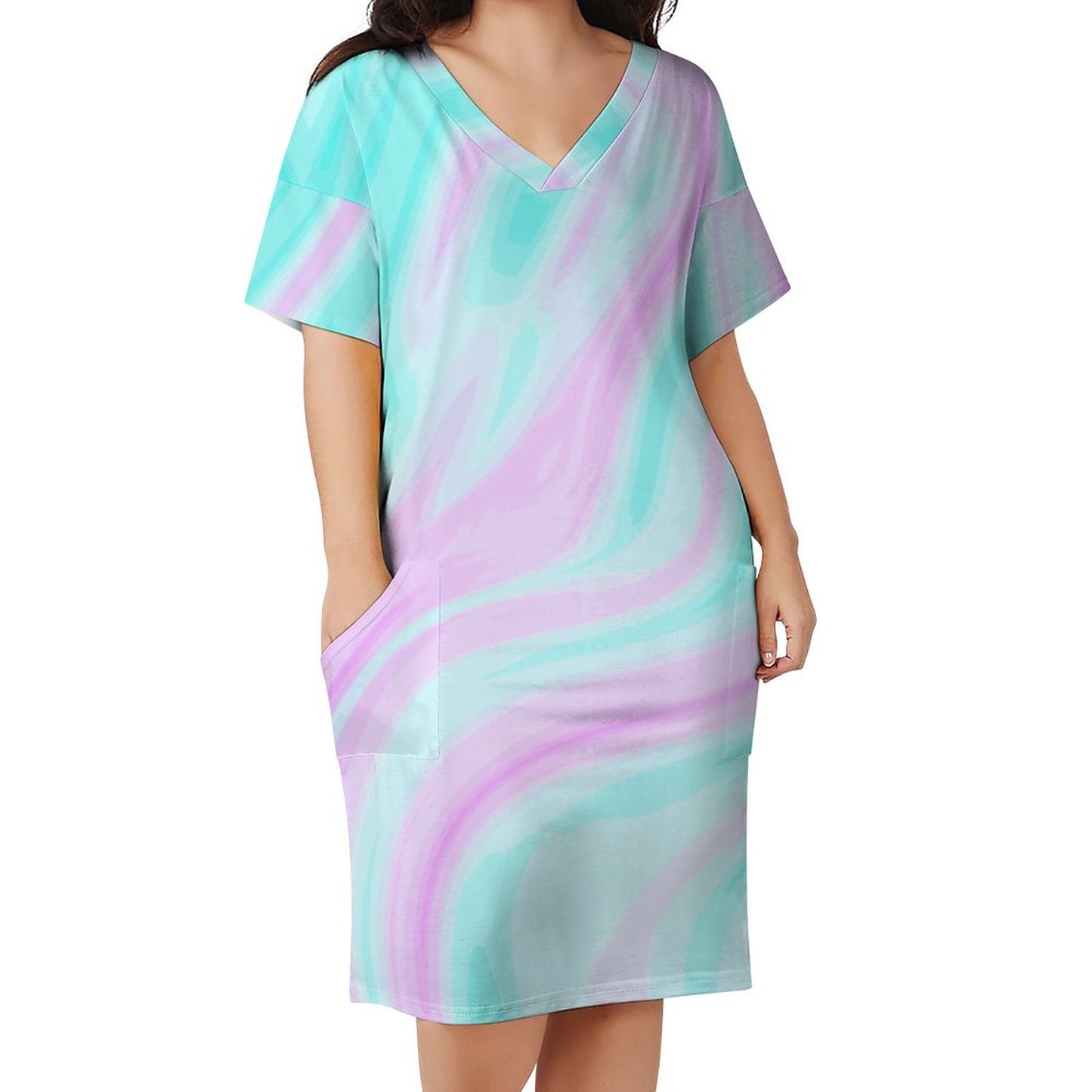 Kotton Kandi. V-Neck Baggy Dress