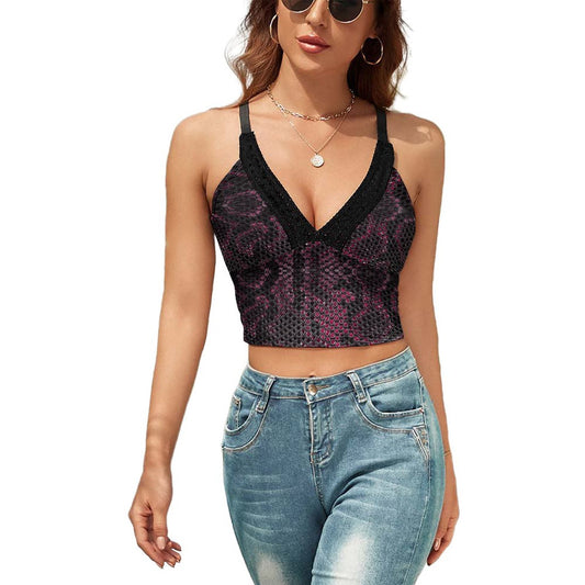 Snake Skin In. II V-neck Camisole Top