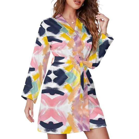 Nova-Flo. Long Sleeve Robe Dress