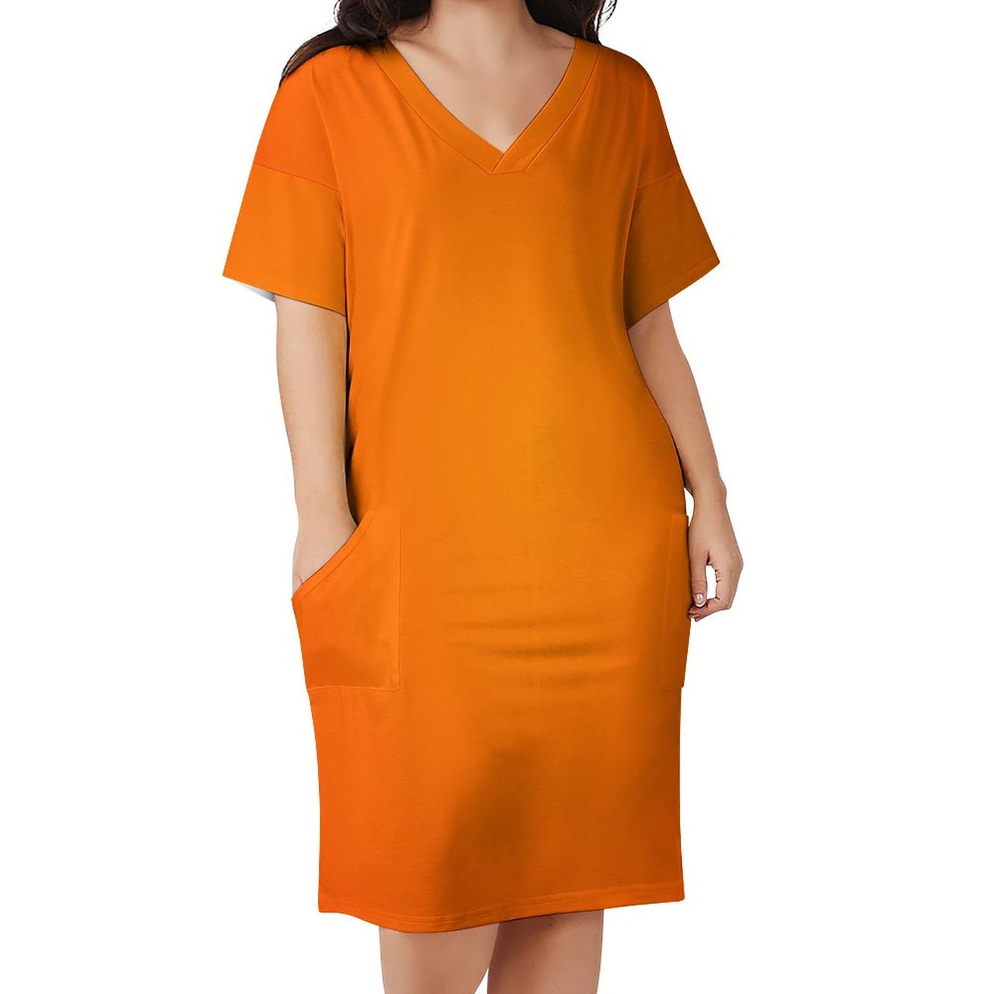 Tanga-Real. V-Neck Baggy Dress