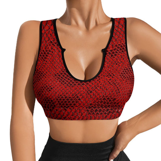 Snake Skin In. R Open Sports Bra