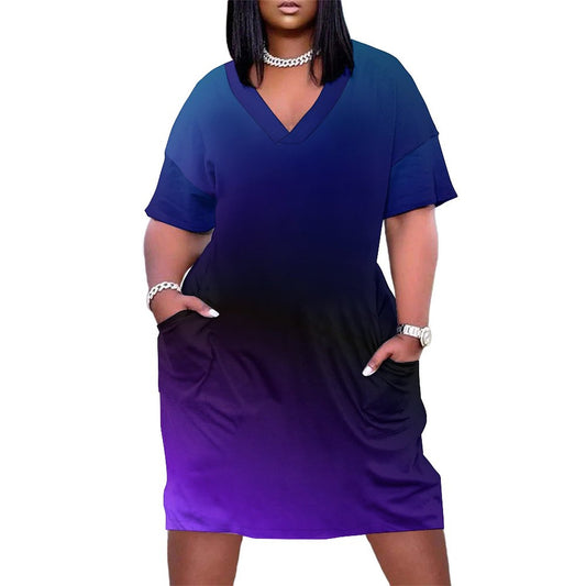 Nite Blu. V-Neck Baggy Dress