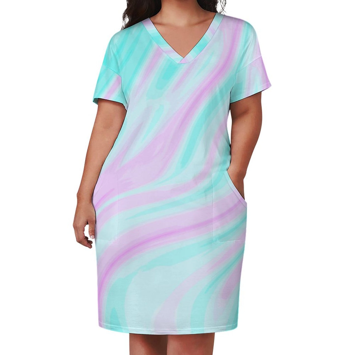 Kotton Kandi. V-Neck Baggy Dress