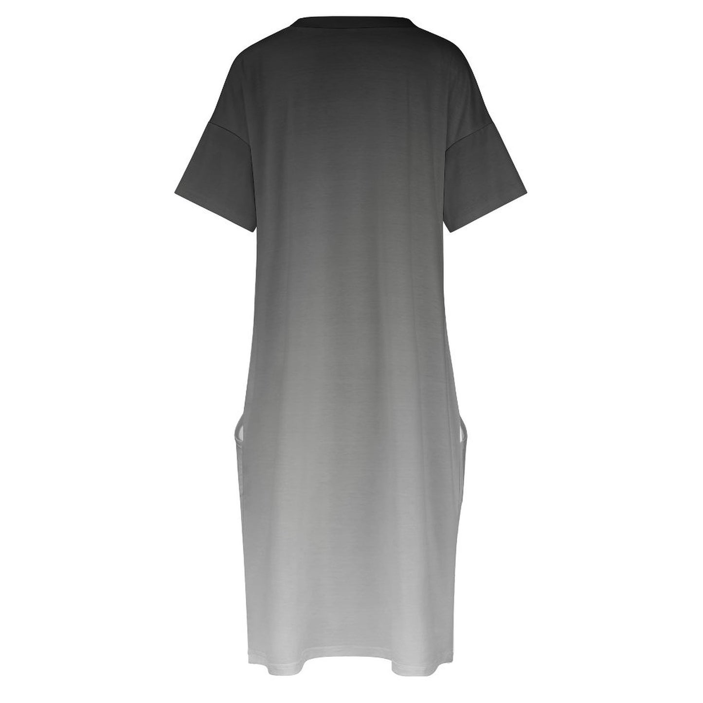 Shades Grey. V-Neck Baggy Dress