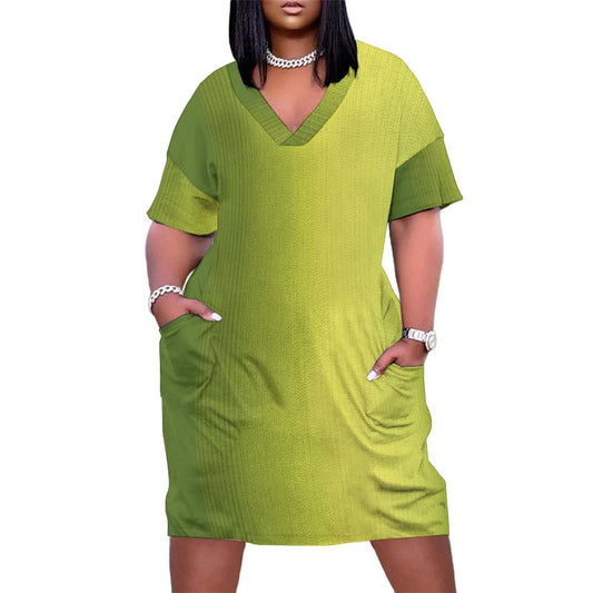 Nadia. V-Neck Baggy Dress