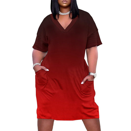 Rediant. V-Neck Baggy Dress