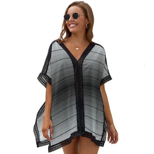 Grey Gradient. Swimsuit Cover-up